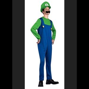 Super Mario brand LUIGI costume for teens size young adult medium.